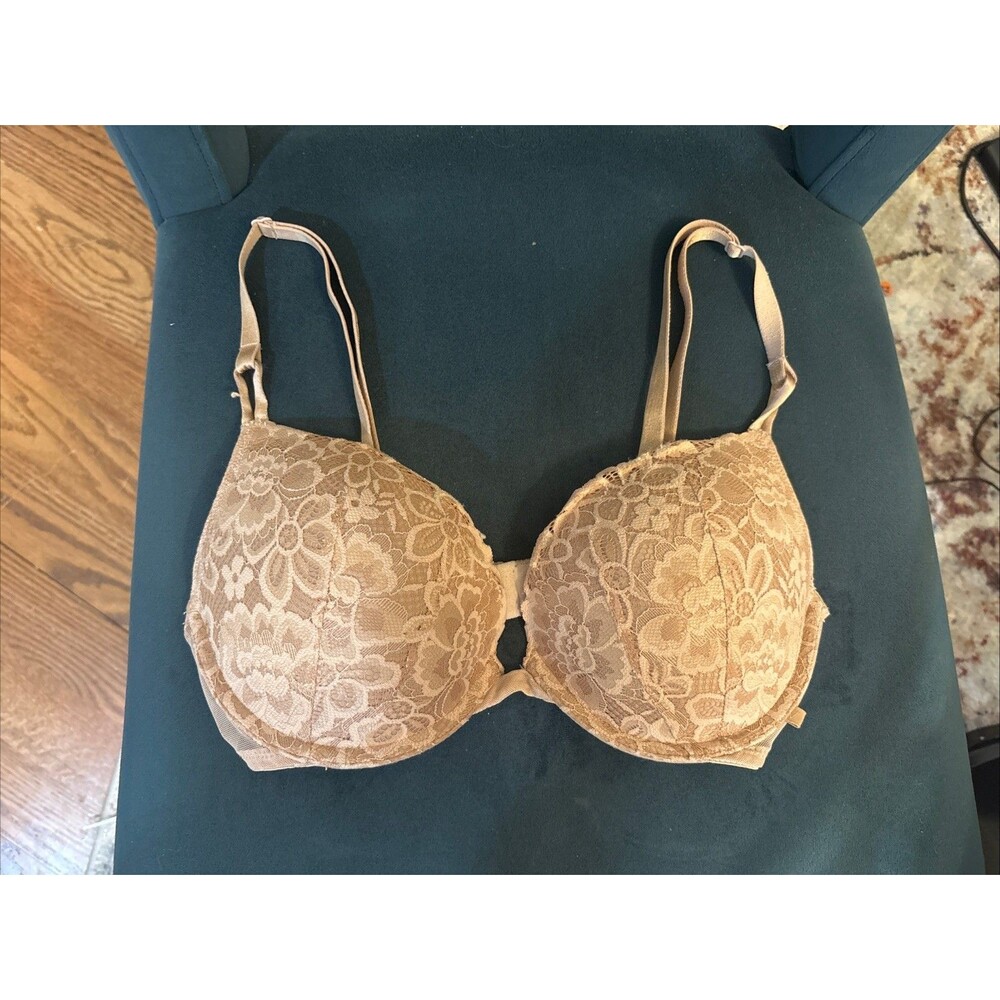 Victoria's Secret Sexy Tee Nude Lace Push-Up Bra 34D